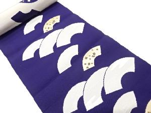 アンティーク　地紙に箔散らし模様織り出し　八寸帯地反物